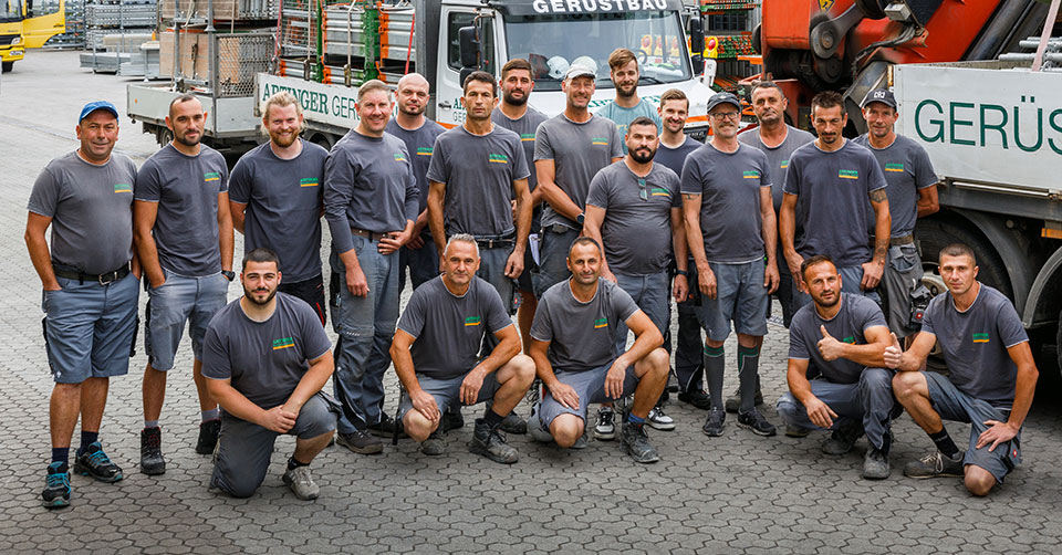 Das Team von Gerüstbau Artinger, Abensberg