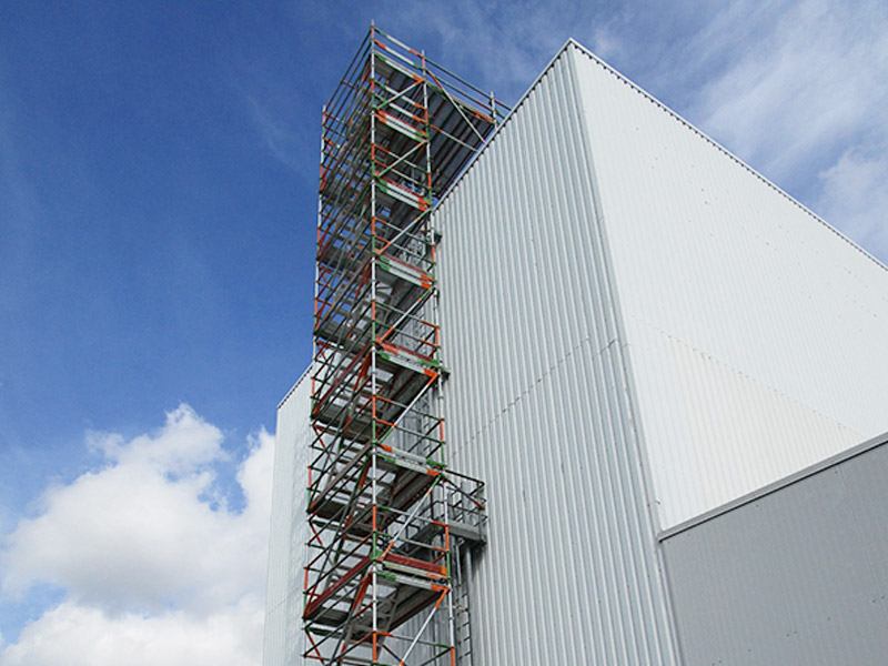 Gerüstbau: Treppen und Fluchttreppen