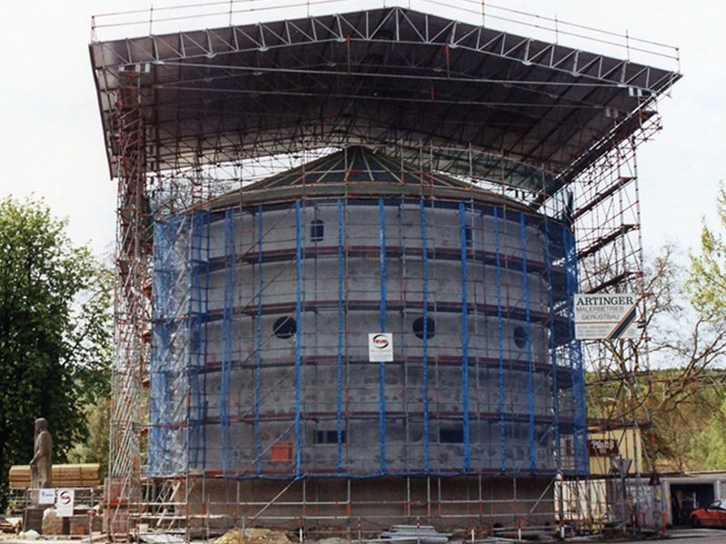 Gerüstbau, Überdachungen